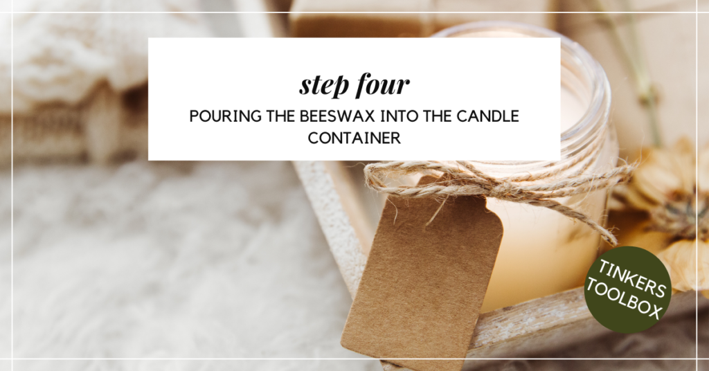 how to make beeswax candle